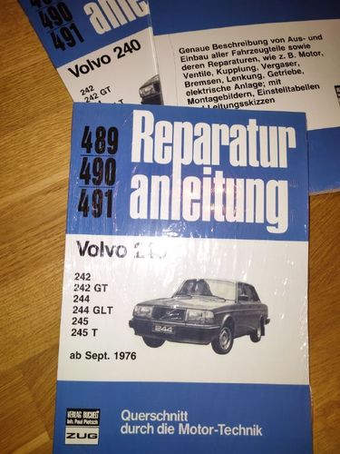 Deutschsprachige Reparaturanleitung Volvo 240 ab 09/1976 VERSANDKOSTENFREI